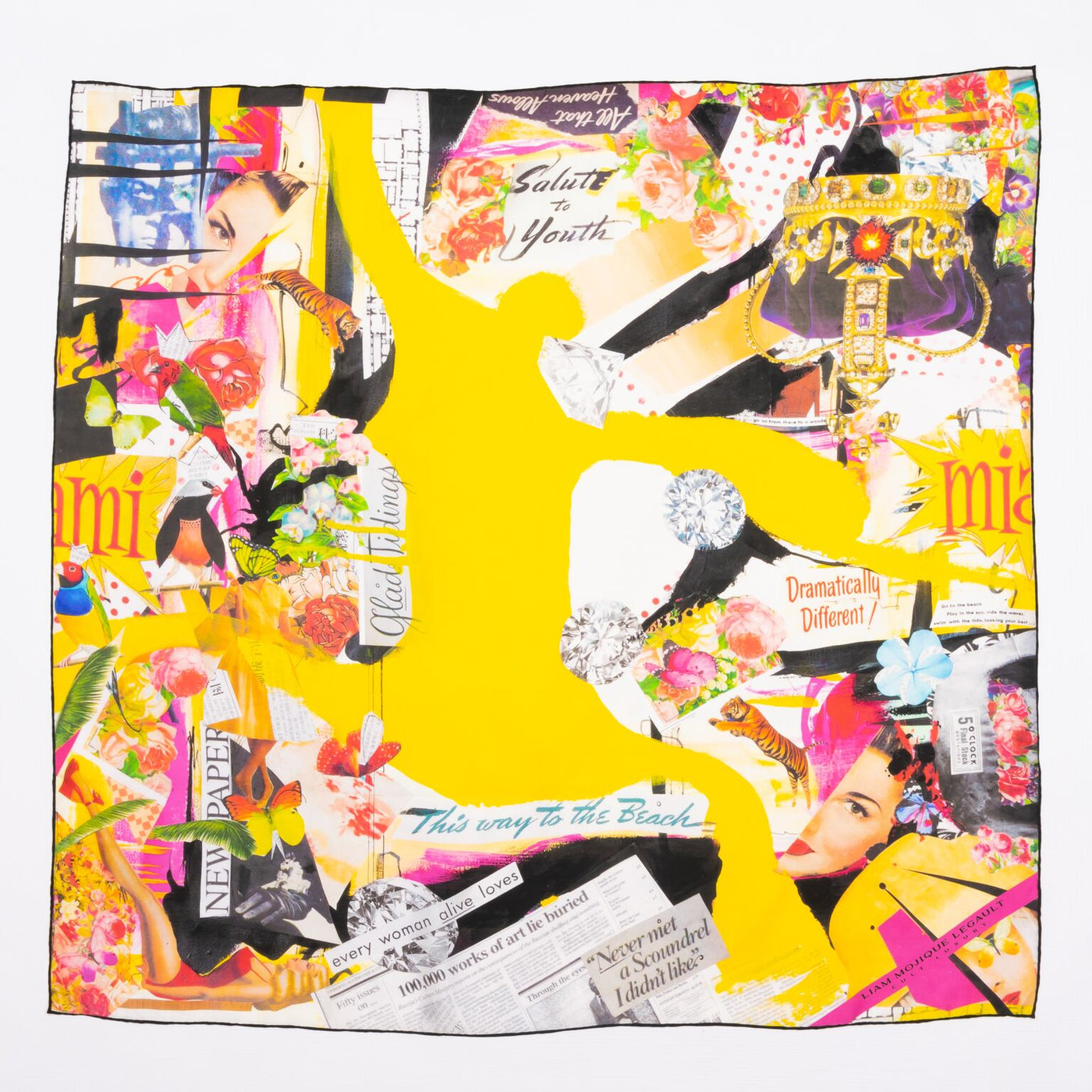 Salute To Youth large silk scarf