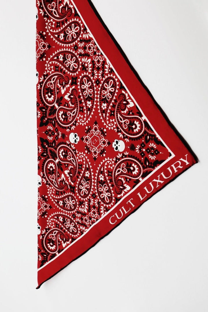 Buy Red Bandana for Pocket Online | Cult Luxury